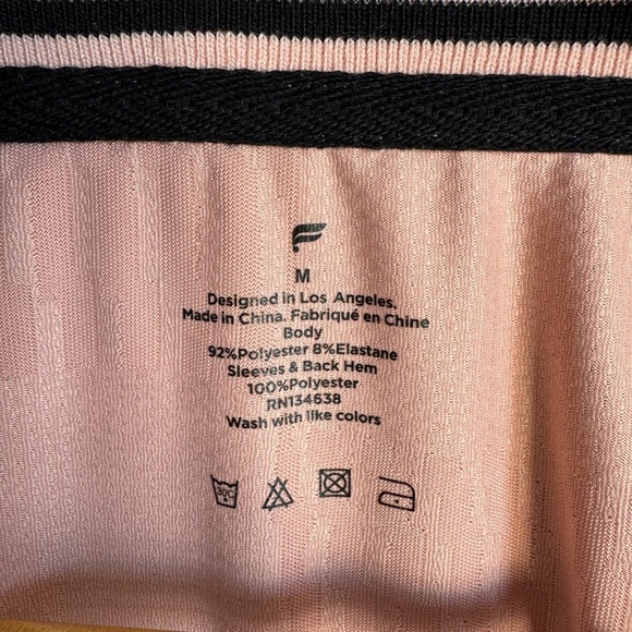 Fabletics The REC MESH Tee Men's Athletic T-Shirt Pink Slate Size Medium Casual - Picture 4 of 10